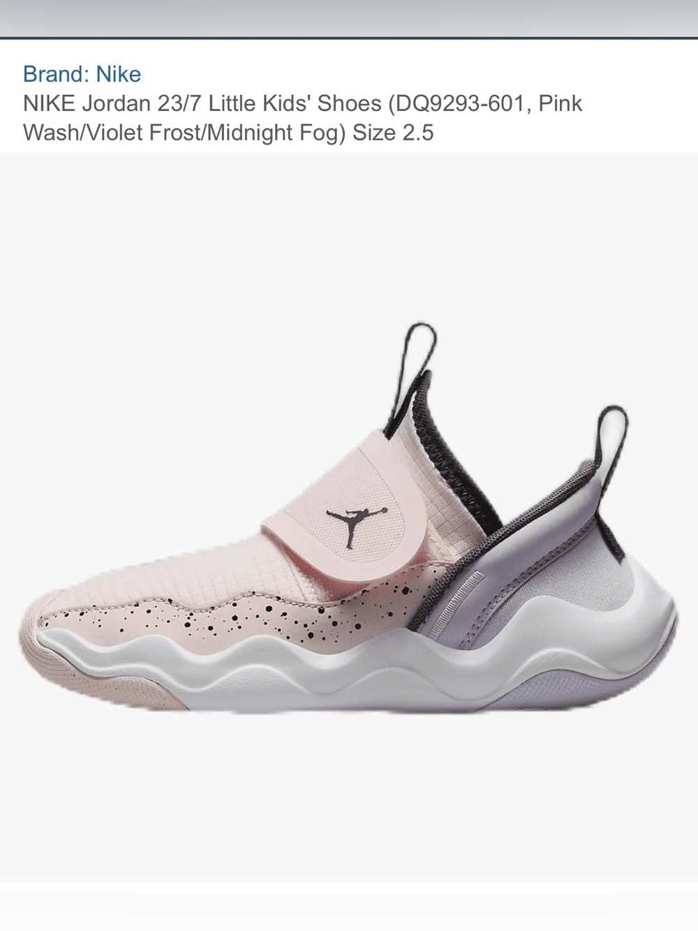 Jordan 23/7
Pink Wash Violet Frost Midnight Fog